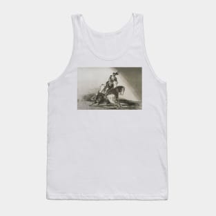 Charles Quint Lancant Un Taureau by Francisco Goya Tank Top